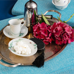 Kaffeetasse "Wellenspiel Relief", Waldflora mit Insekten