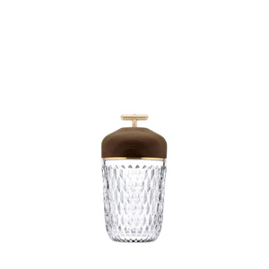 Lampe transportabel Folia, helles oder dunkles Holz