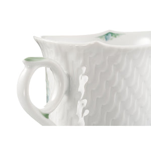 Kaffeetasse "Wellenspiel Relief", Waldflora mit Insekten