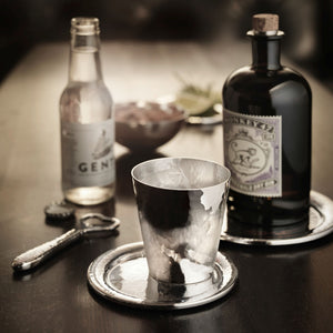 Martelé Gläserteller 90g versilbert