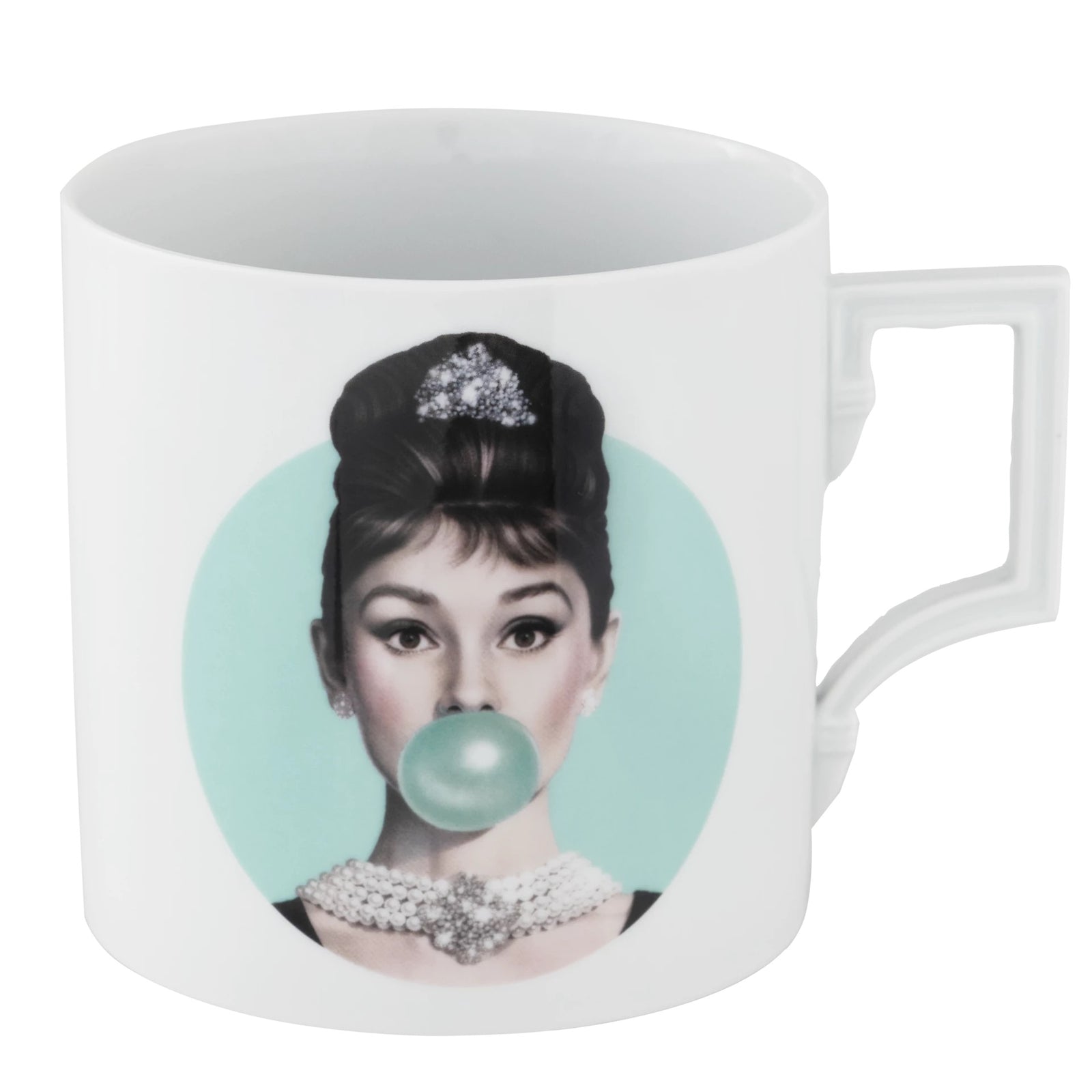 Großer Henkelbecher Audrey Blau 0,5 l