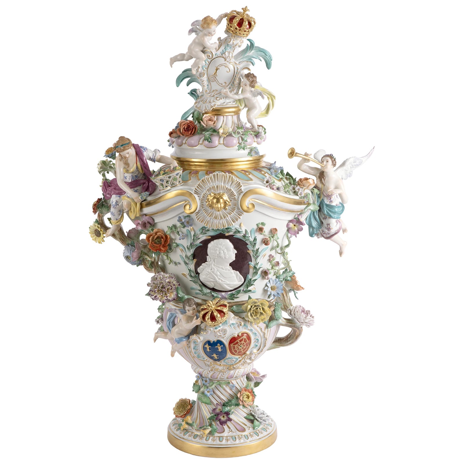 Limitierte Vase "Mittelvase das blühende Frankreich"