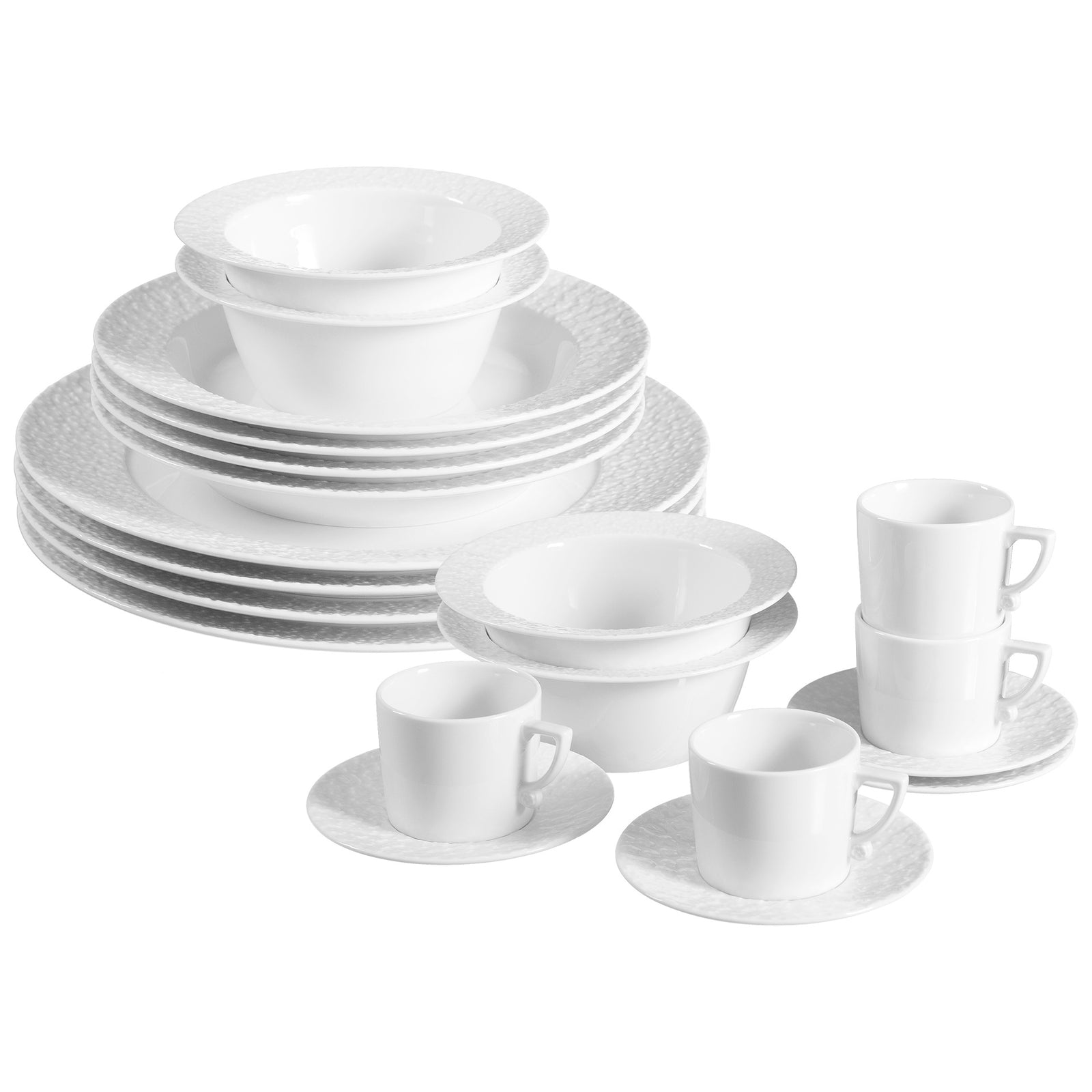 Speise-Set "Royal Blossom" Blüten 20 tlg. für 4 Personen