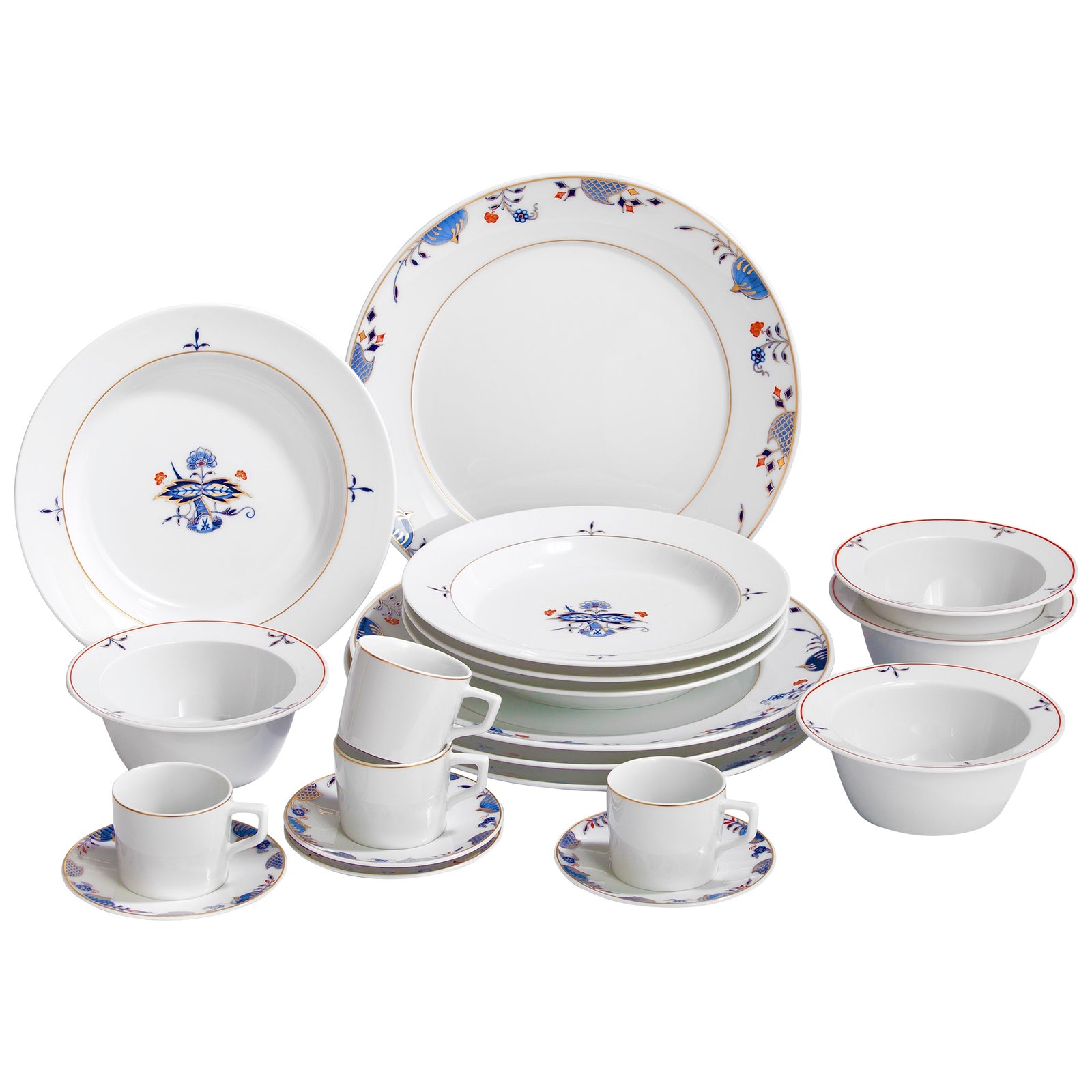 Speise-Set "Noble Blue" 20-tlg. für 4 Personen